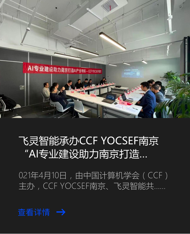 飞灵智能承办CCF YOCSEF南京“AI专业建设助力南京打造AI产业地标”论坛